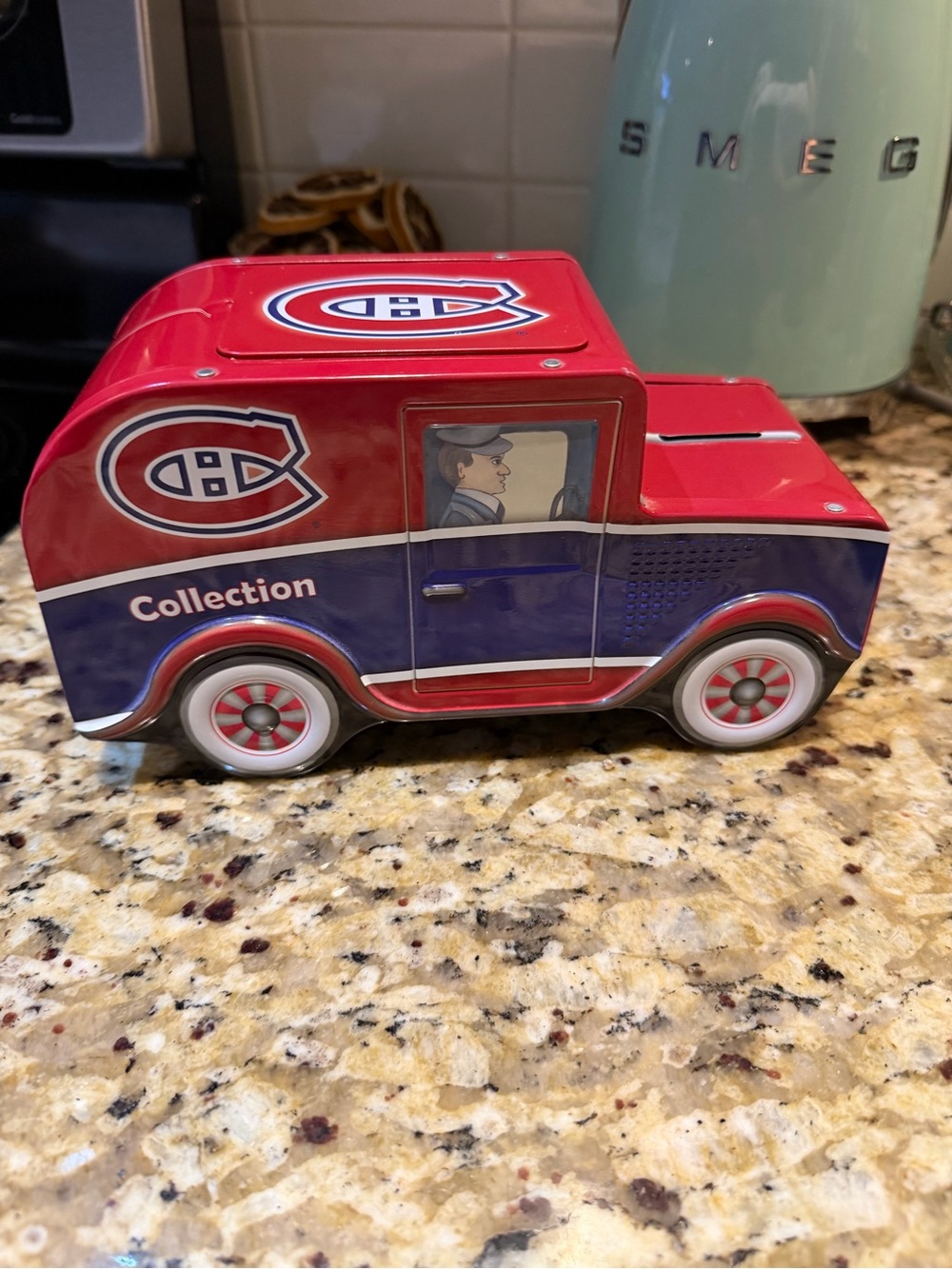 NHL Red and Blue Collectible Team Truck Toy